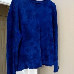 Tye dye, dark and like blue sweater